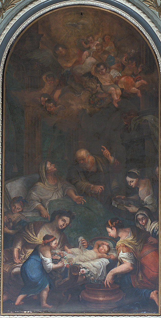 Natività di Maria (dipinto) - ambito ferrarese (ultimo quarto sec. XVIII)