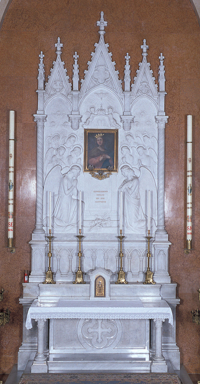 altare, elemento d'insieme - ambito emiliano (secondo quarto sec. XX)