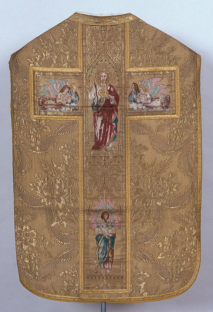 pianeta, elemento d'insieme - manifattura padovana (prima metà sec. XX)