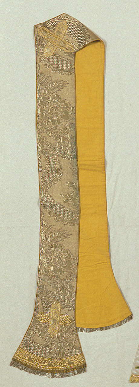 stola, elemento d'insieme - manifattura padovana (prima metà sec. XX)