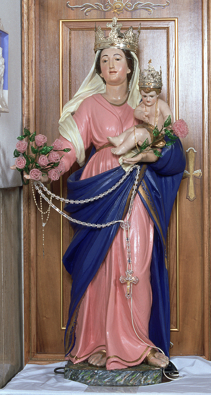 Madonna del Rosario (statua) - manifattura ferrarese (prima metà sec. XIX)