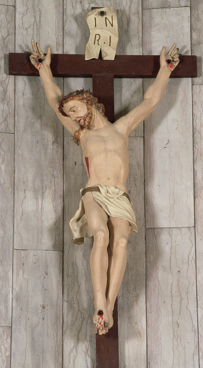 Cristo crocifisso (scultura) - manifattura ferrarese (sec. XIX)