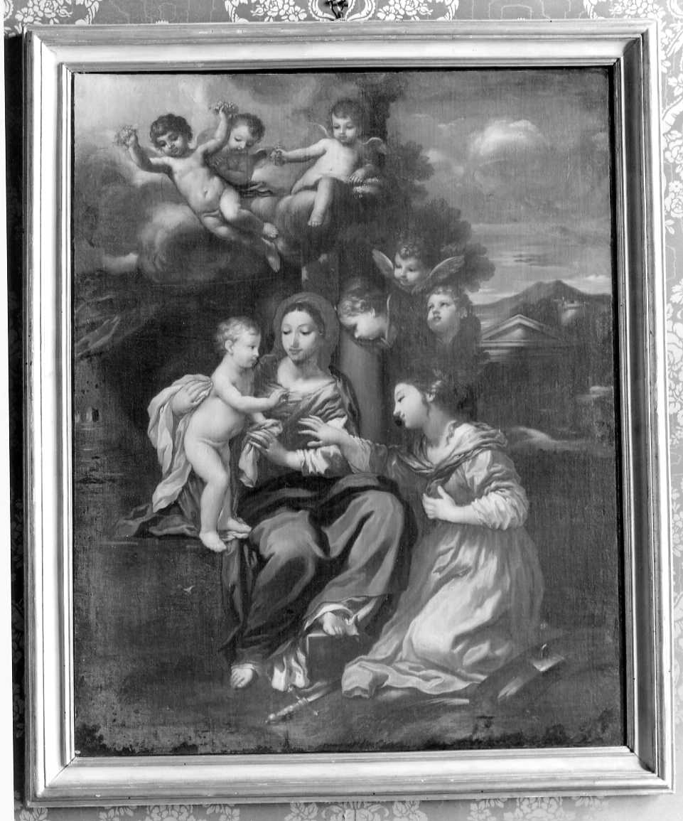matrimonio mistico di Santa Caterina da Siena (dipinto) di Bettini Antonio (sec. XVIII)