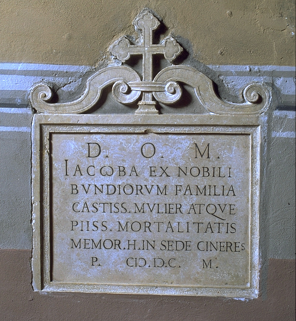 lapide tombale - manifattura ferrarese (sec. XVII)