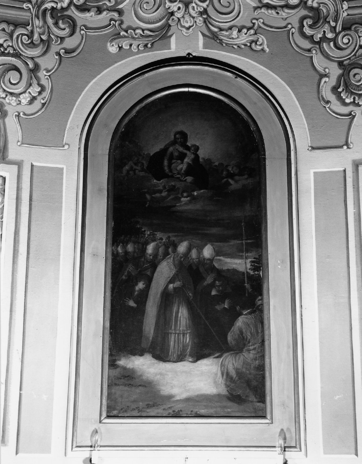 Caduta della neve sul Monte Esquilino a Roma, Madonna della Neve (dipinto) di Scarsella Ippolito detto Scarsellino (primo quarto sec. XVII)