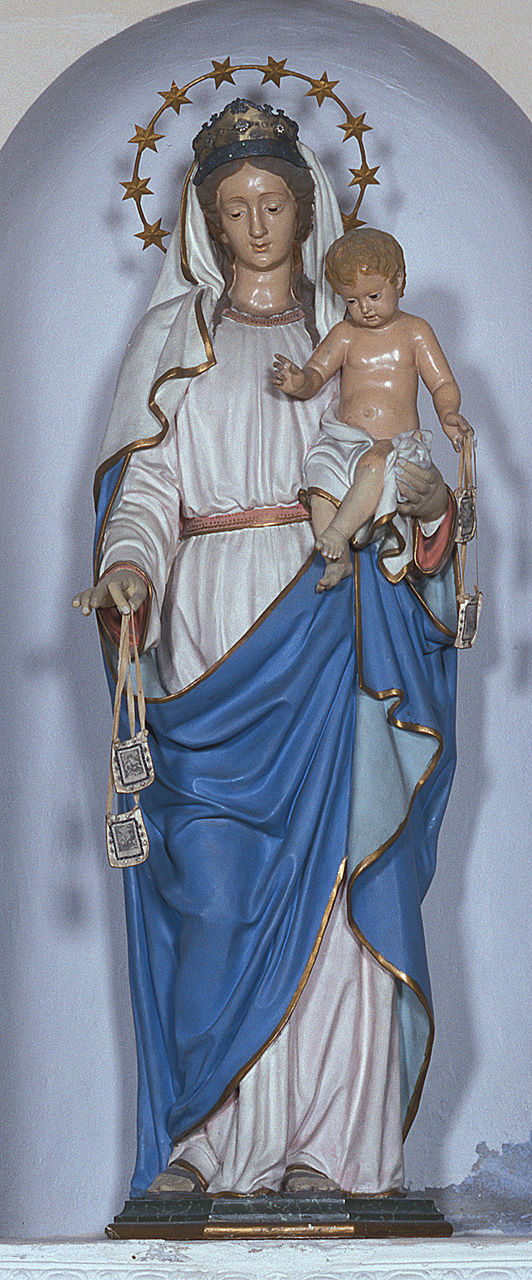 Madonna del Carmelo (statua) - bottega emiliana (seconda metà sec. XIX)