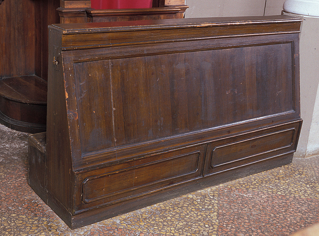 inginocchiatoio, serie - bottega ferrarese (sec. XIX)