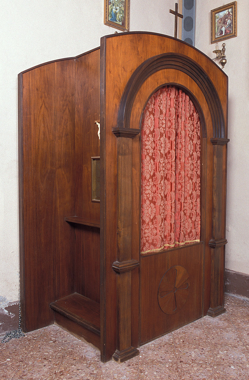 confessionale - ambito ferrarese (terzo quarto sec. XX)