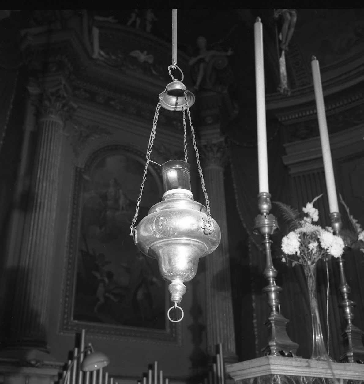 lampada pensile, serie - bottega bolognese (sec. XVII)