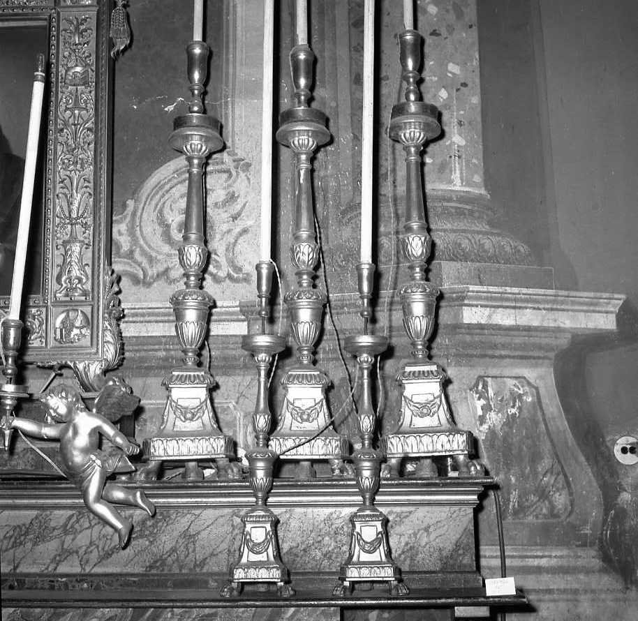 candeliere, serie - bottega emiliano-romagnola (sec. XIX)