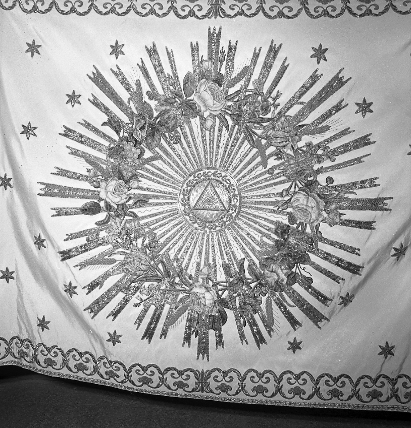 velo omerale, elemento d'insieme - manifattura emiliano-romagnola (sec. XVIII)