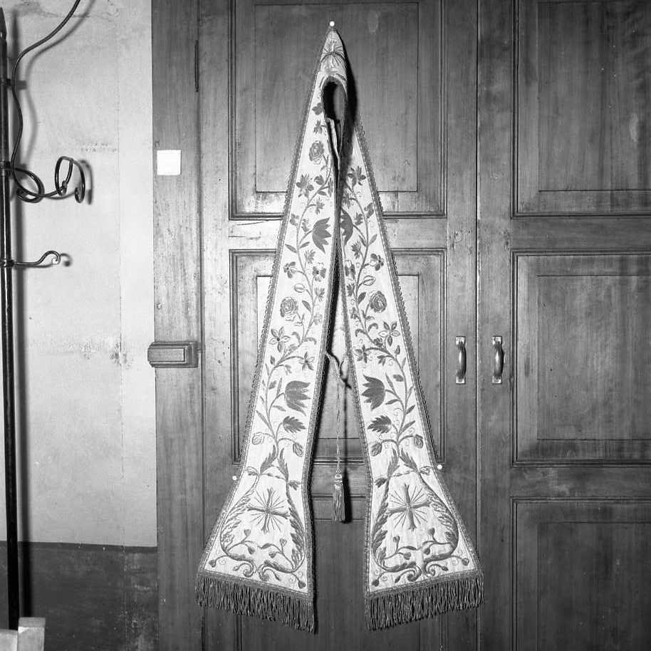 stola, elemento d'insieme - manifattura emiliano-romagnola (sec. XIX)