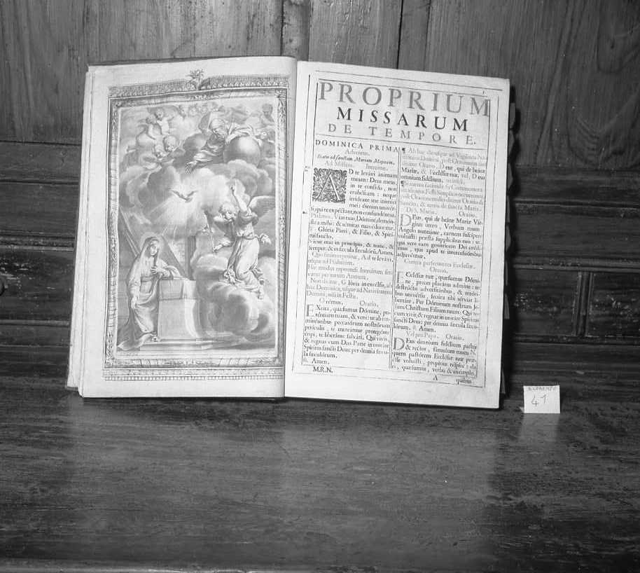 coperta di libro liturgico - bottega emiliano-romagnola (?) (sec. XVIII)