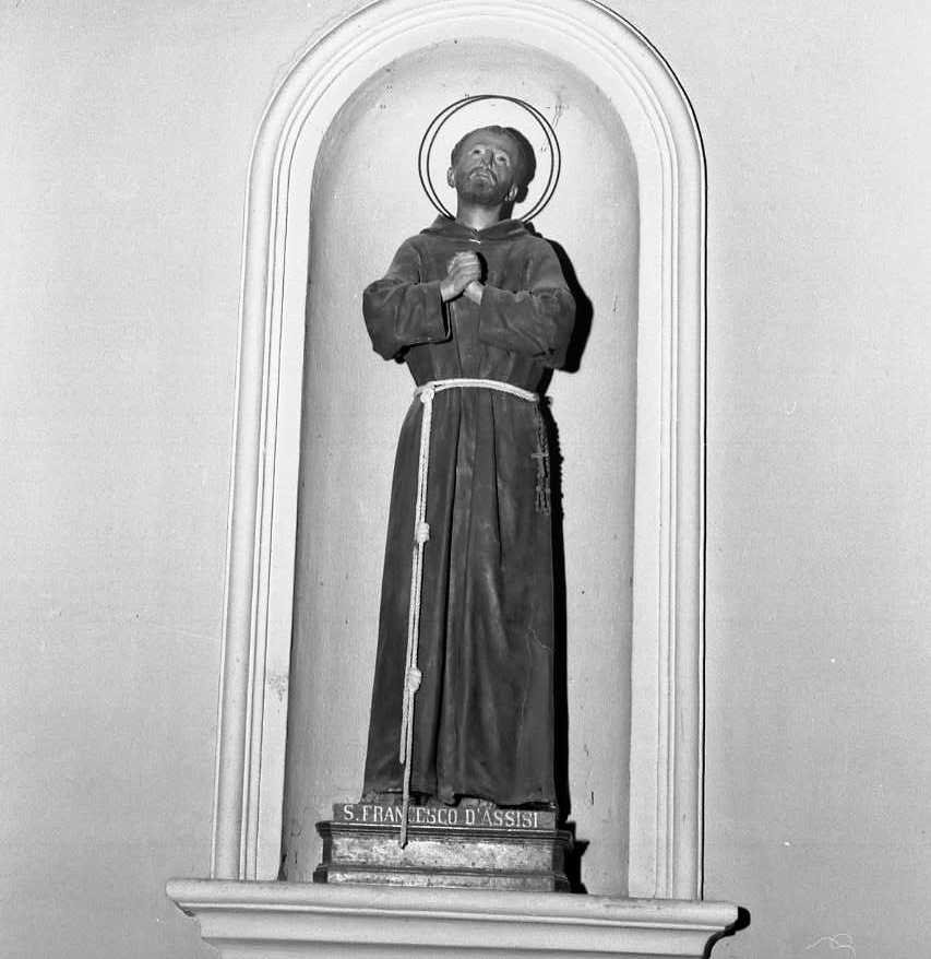 San Francesco d'Assisi (statua) di Rosetti Giuseppe detto Mutino da Brisighella (sec. XX)