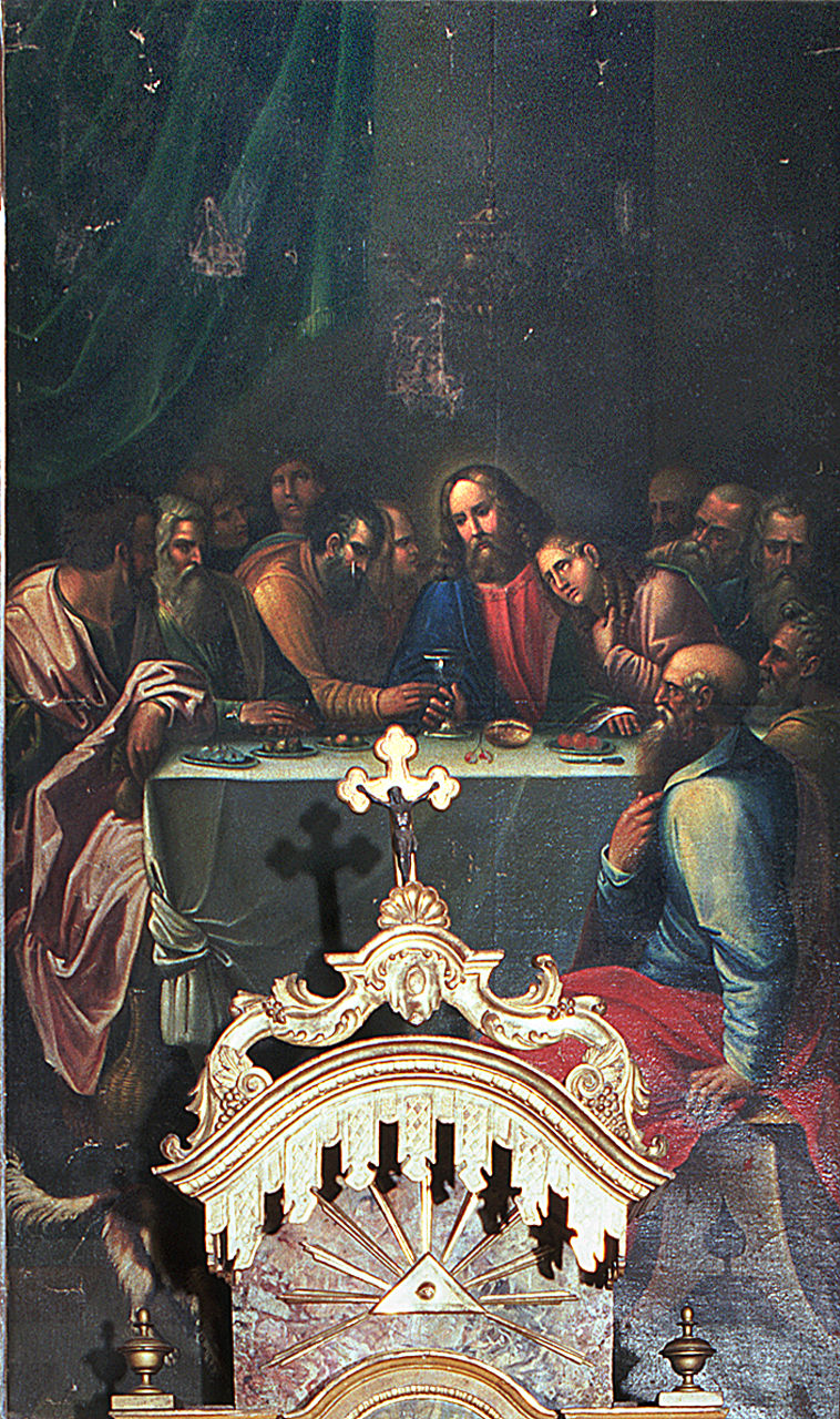 ultima cena (pala d'altare) - ambito ferrarese (sec. XVIII)
