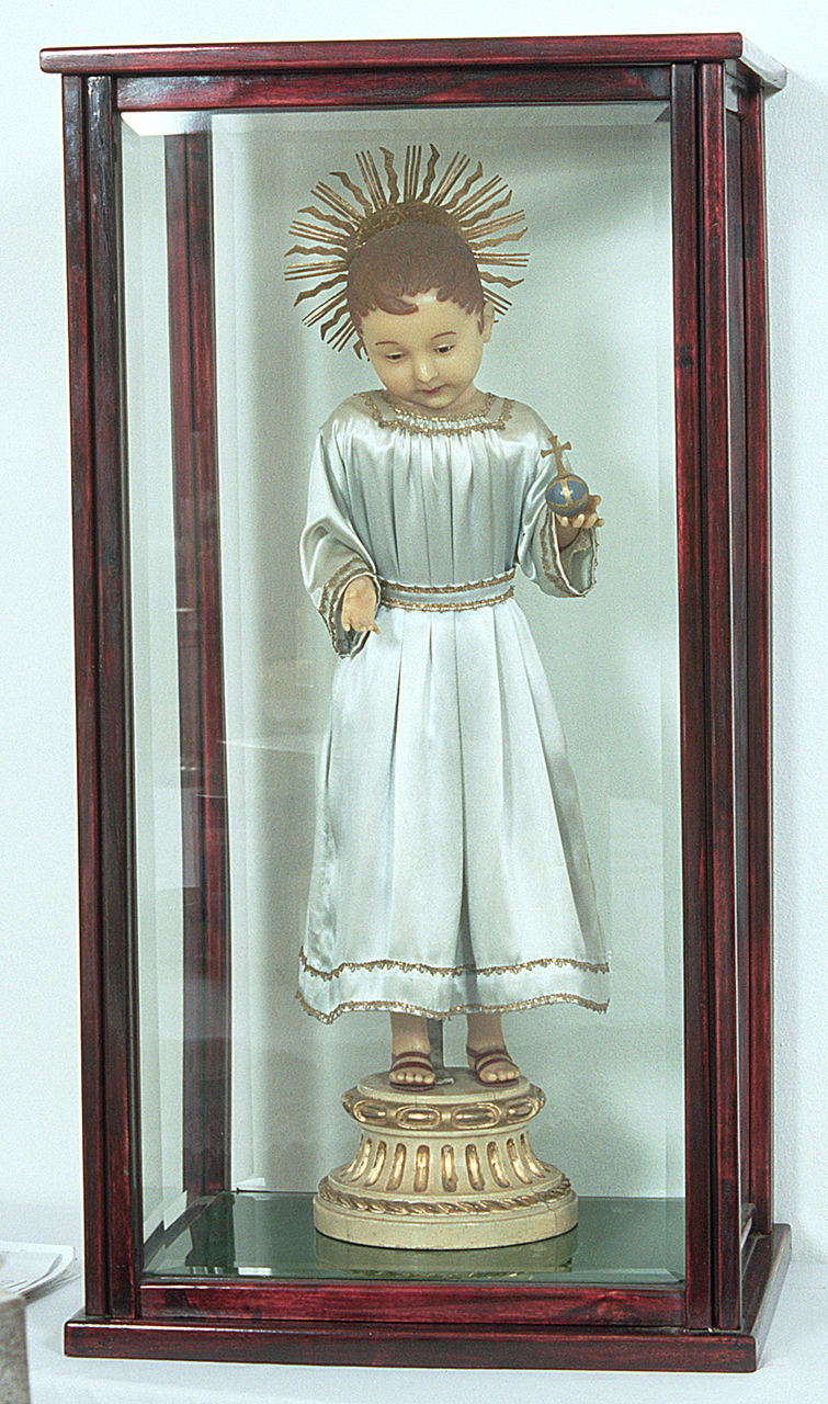 Gesù Bambino (statuetta devozionale) - manifattura ferrarese (seconda metà sec. XIX)