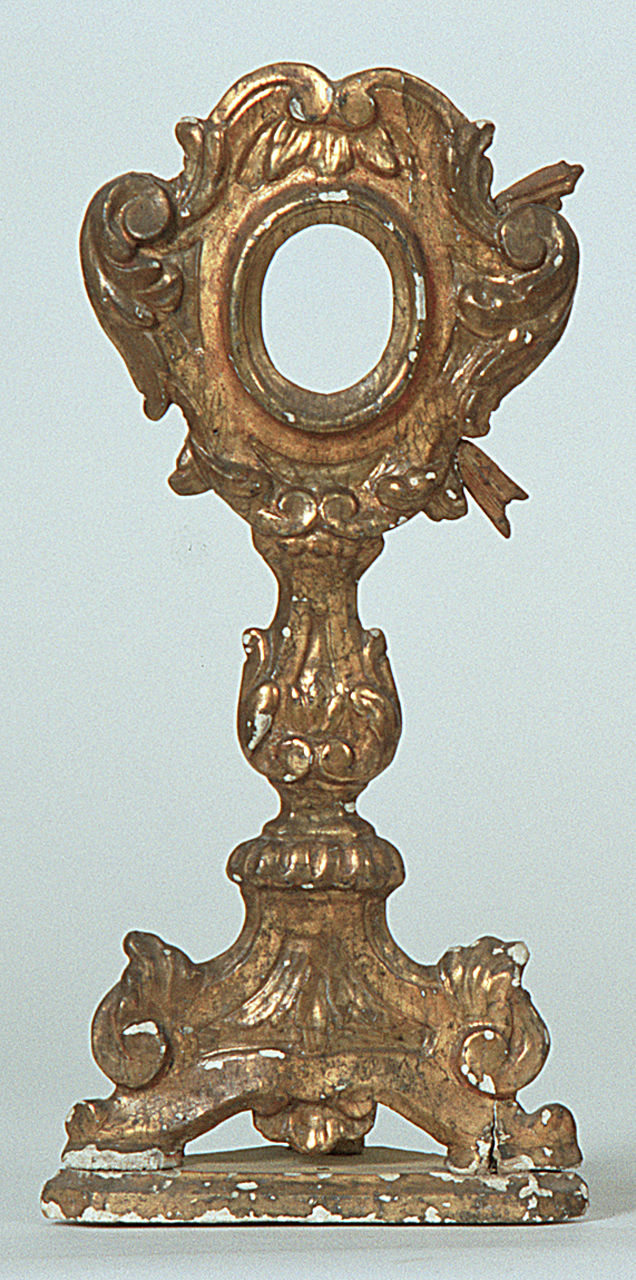 reliquiario - a ostensorio - ambito ferrarese (secc. XVIII/ XIX)