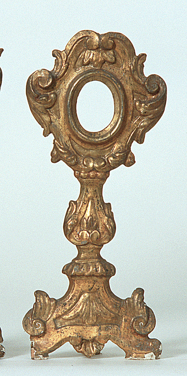 reliquiario - a ostensorio - ambito ferrarese (secc. XVIII/ XIX)