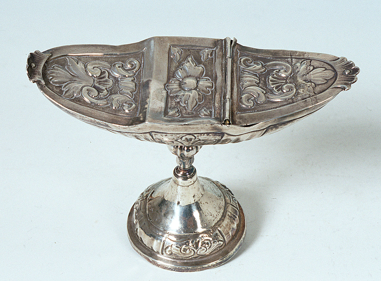 navicella portaincenso - a lucerna - ambito ferrarese (sec. XVIII)