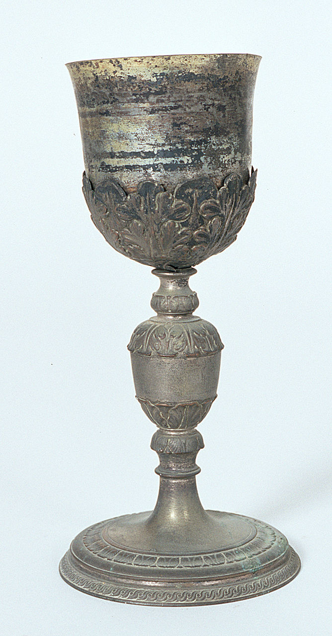 calice - manifattura ferrarese (secc. XVII/ XVIII)