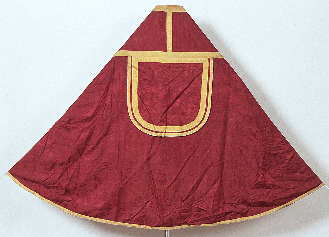 piviale, elemento d'insieme - manifattura italiana (sec. XVIII)