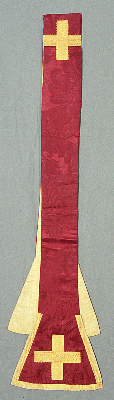 stola, elemento d'insieme - manifattura italiana (sec. XVIII)