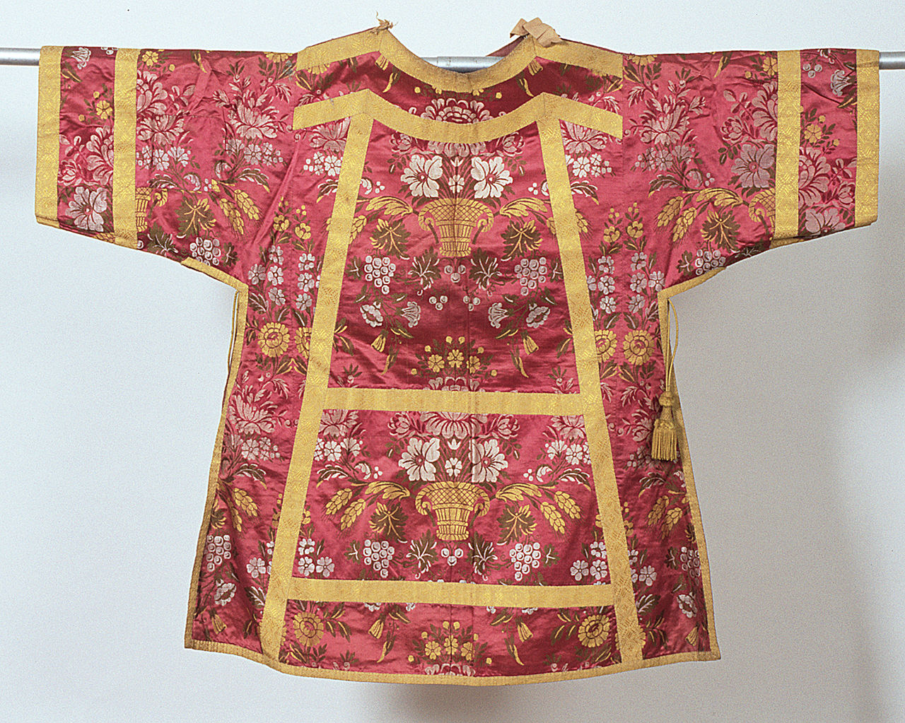 tunicella, elemento d'insieme - manifattura italiana (sec. XVIII)