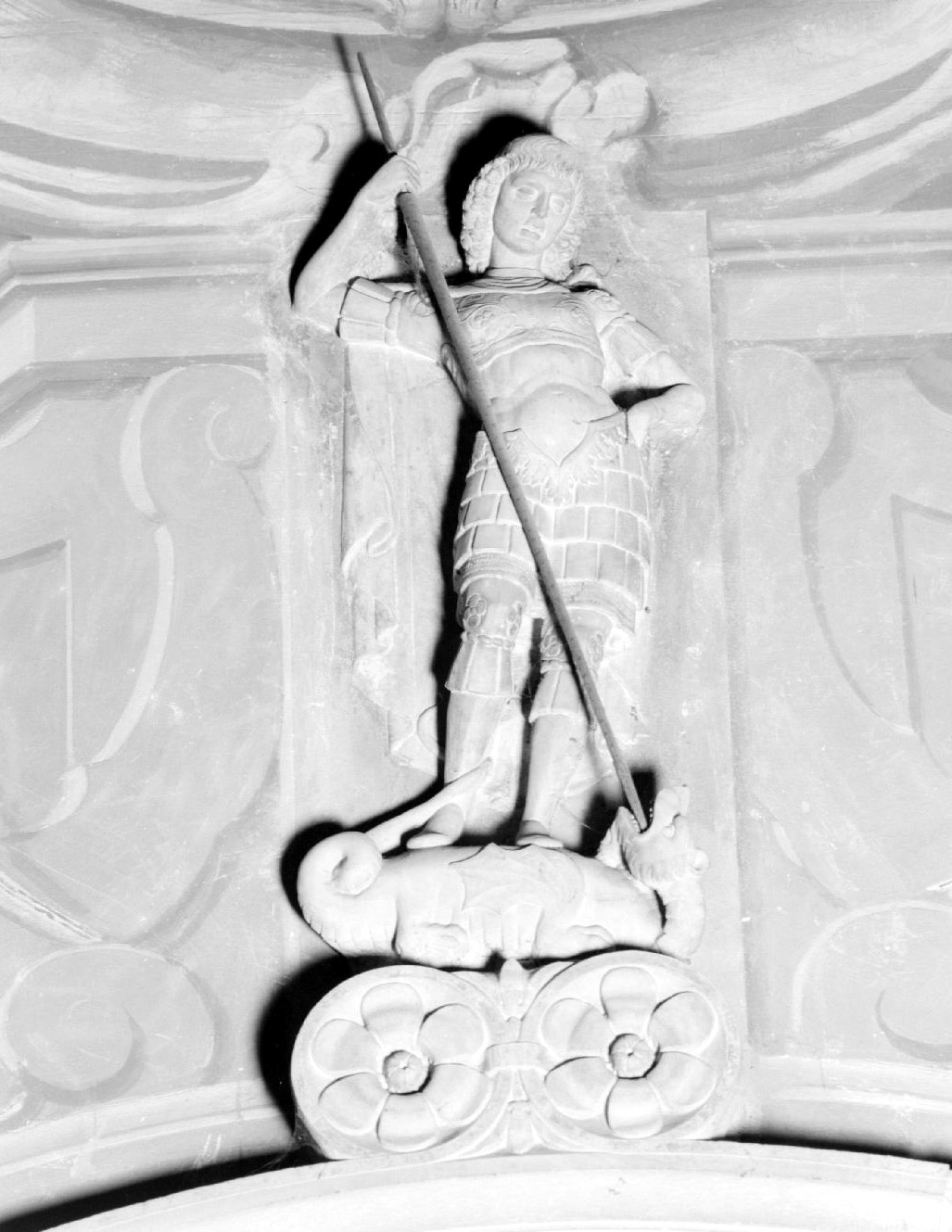 San Giorgio uccide il drago (scultura) di Rossellino Antonio (ultimo quarto sec. XV)