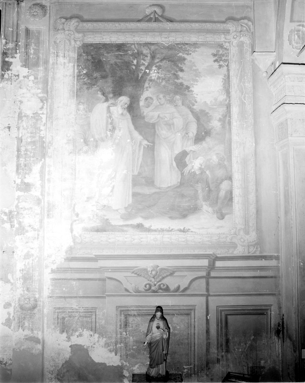 Miracolo di San Benedetto (dipinto) di Ferrari Francesco (ultimo quarto sec. XVII)