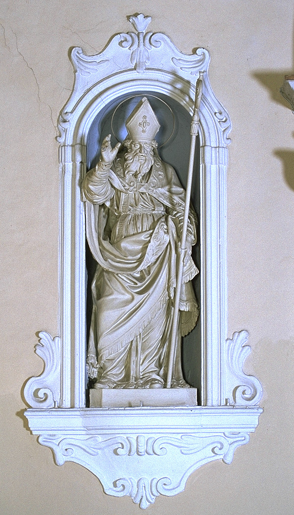San Martino (statua) - ambito ferrarese (seconda metà sec. XVIII)