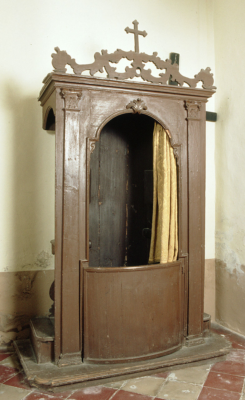 confessionale - ambito ferrarese (seconda metà sec. XVIII)