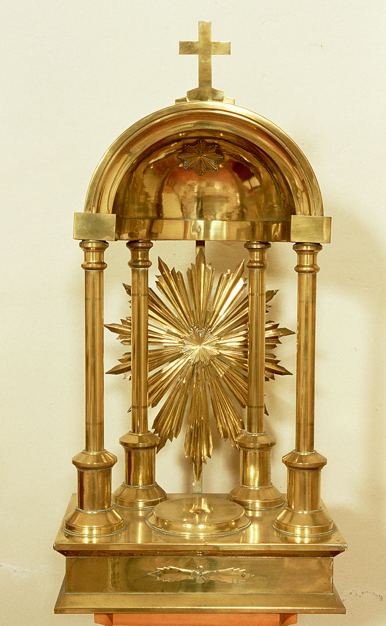 tronetto per esposizione eucaristica - ambito italiano (primo quarto sec. XX)