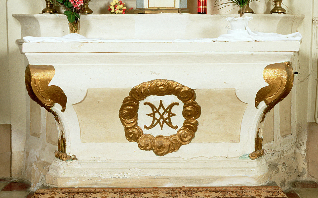 altare, serie - ambito ferrarese (seconda metà sec. XVIII)