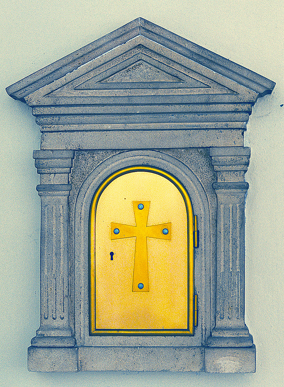 mostra di tabernacolo - a muro - bottega ferrarese (sec. XIX)