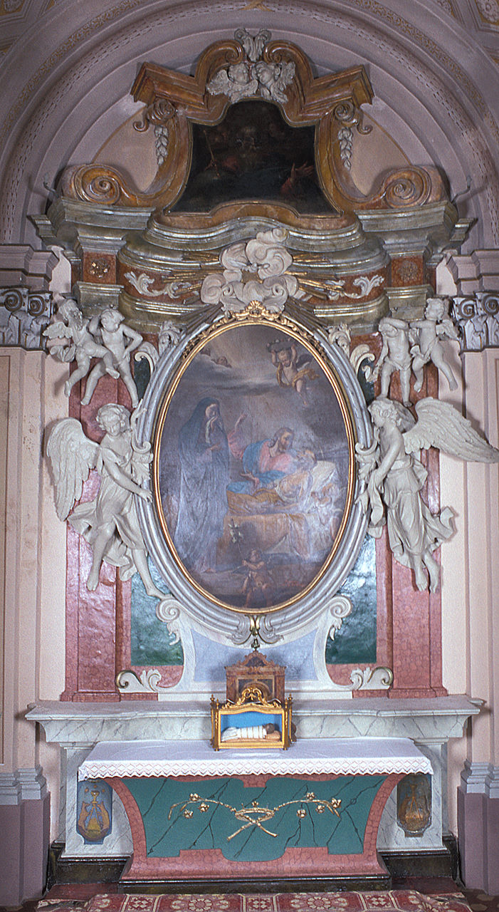 altare, elemento d'insieme - bottega ferrarese (seconda metà sec. XVIII)