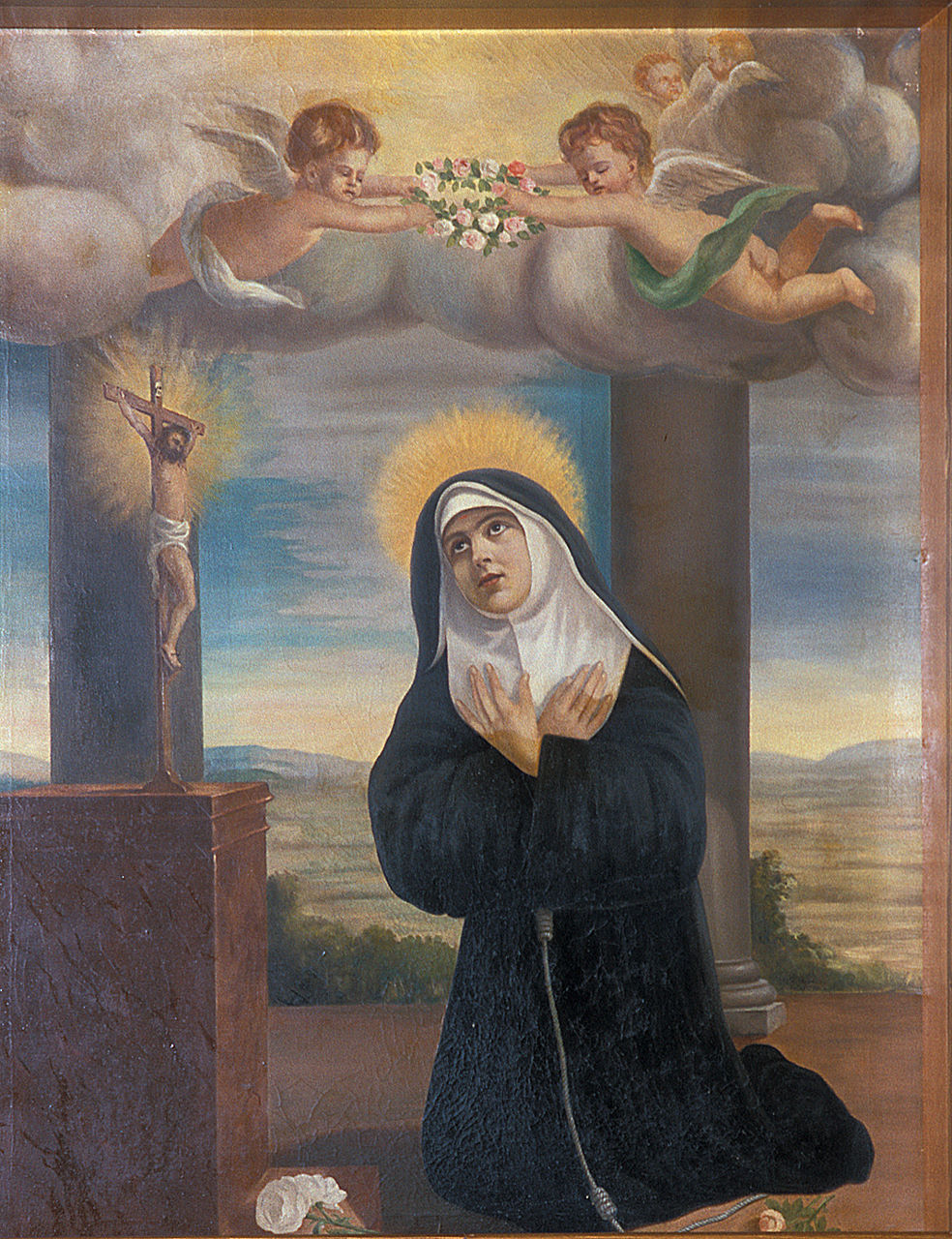 Santa Rita da Cascia (dipinto, serie) di Tassi Carlo (sec. XX)