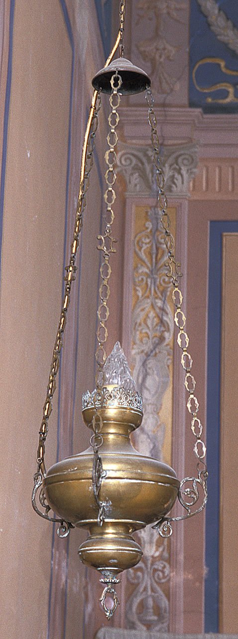 lampada pensile, serie - produzione italiana (primo quarto sec. XX)