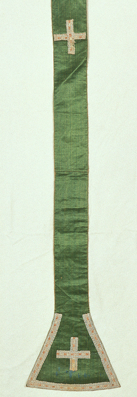 stola, elemento d'insieme - manifattura italiana (seconda metà sec. XVIII)