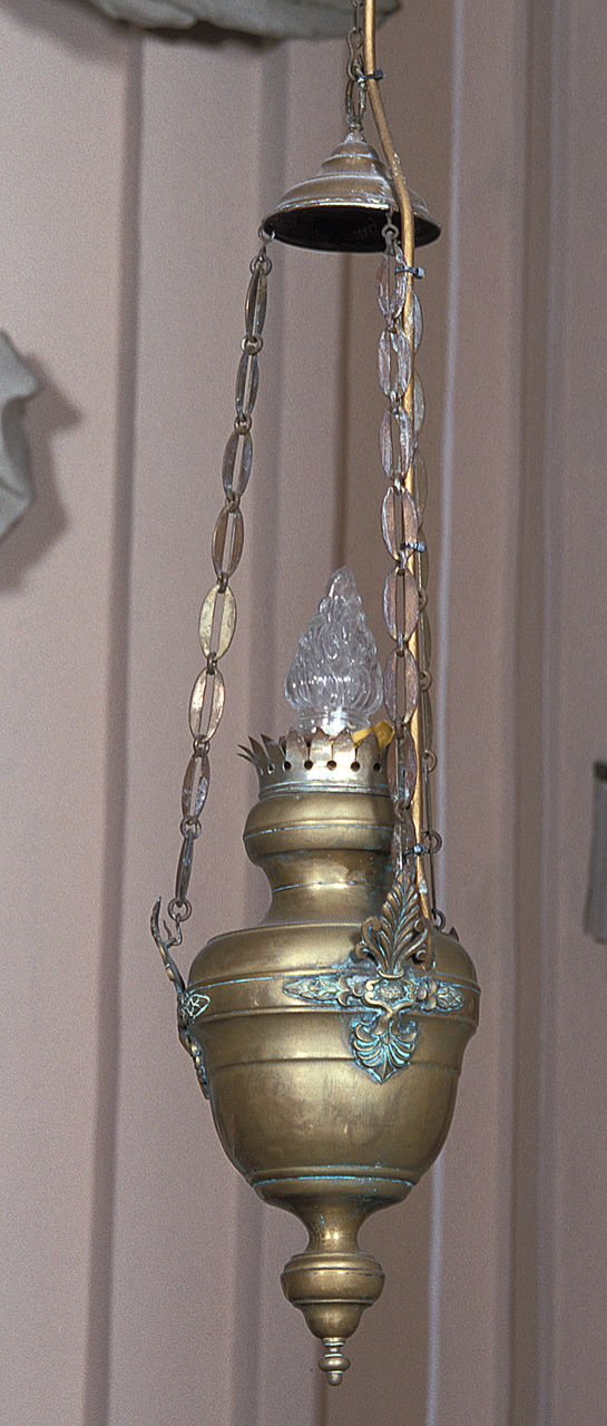 lampada pensile, serie - produzione italiana (primo quarto sec. XX)