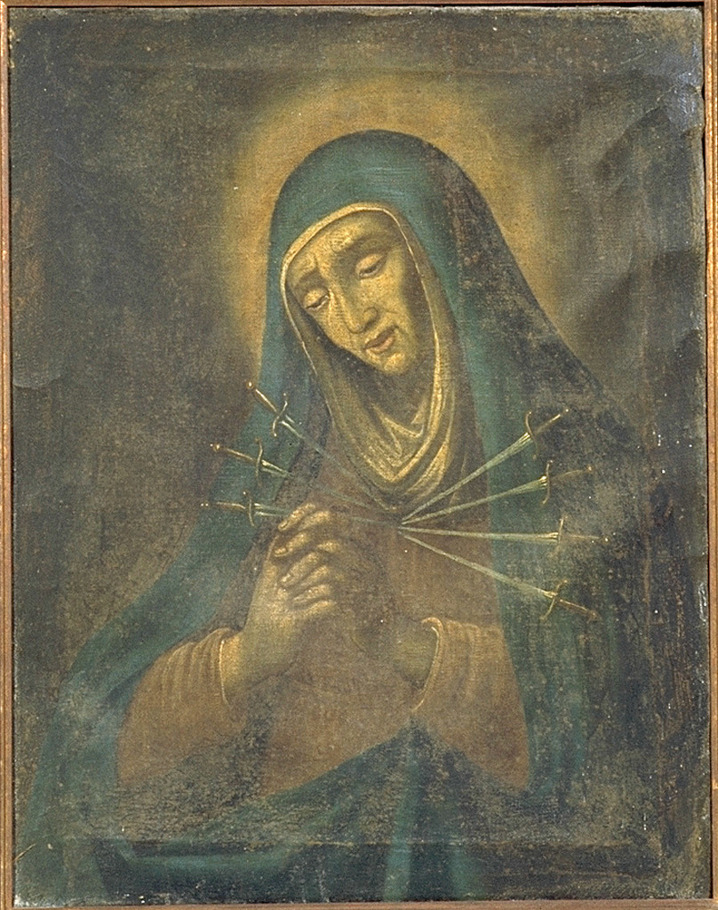 Madonna addolorata (dipinto) - ambito ferrarese (secc. XVIII/ XIX)