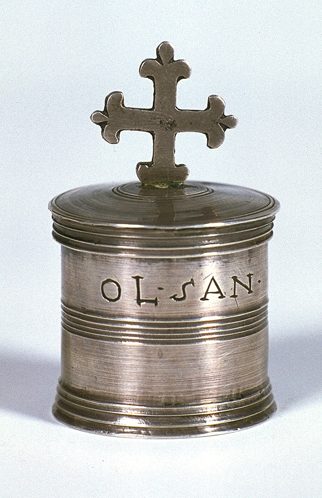 vasetti per oli santi - ambito ferrarese (sec. XIX)