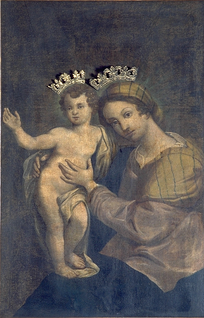 Madonna con Gesù Bambino (dipinto) - ambito ferrarese (secc. XVIII/ XIX)