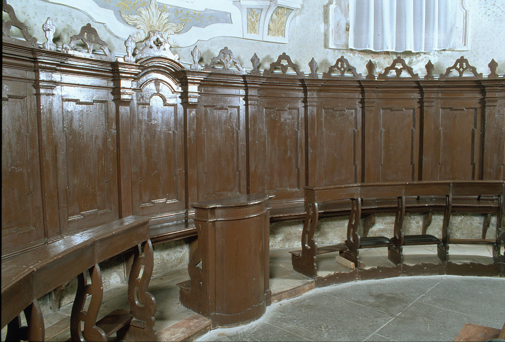 stalli del coro - ambito ferrarese (sec. XVIII)
