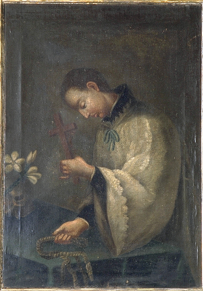 San Luigi Gonzaga (dipinto) - ambito ferrarese (secc. XVIII/ XIX)