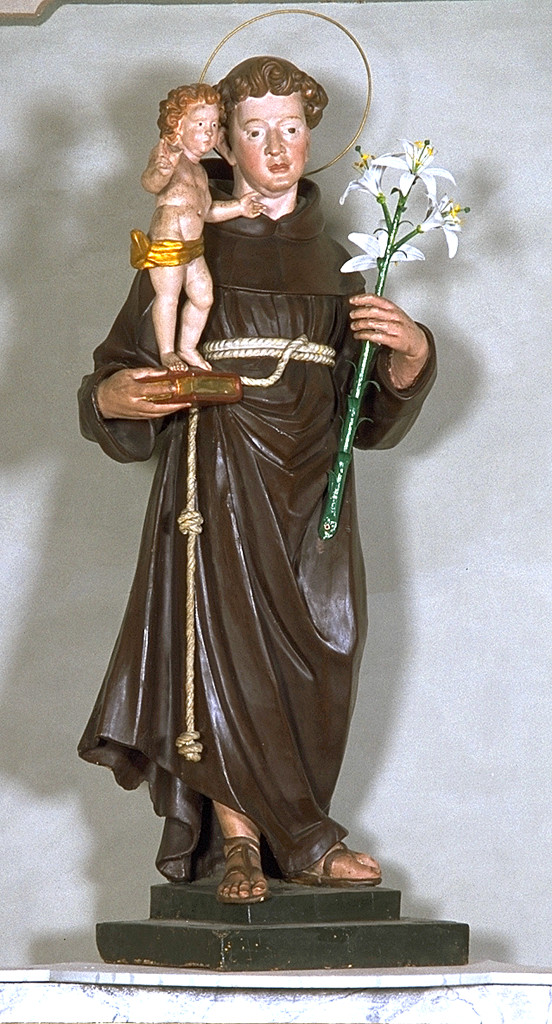 Sant'Antonio da Padova (statua) - ambito ferrarese (sec. XVIII)