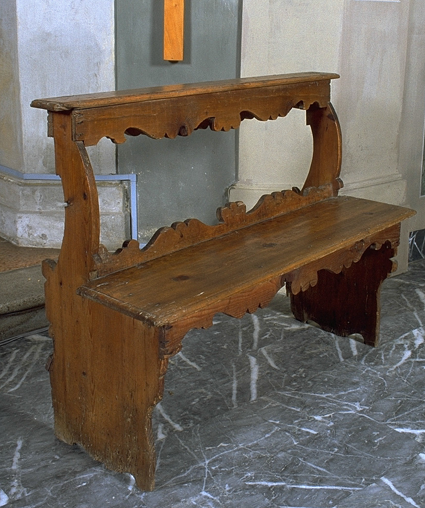 banco da chiesa, serie - ambito ferrarese (sec. XVIII)