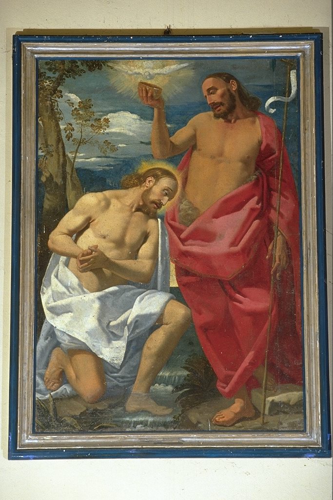battesimo di Cristo (dipinto) - ambito veneto (?) (sec. XVII)