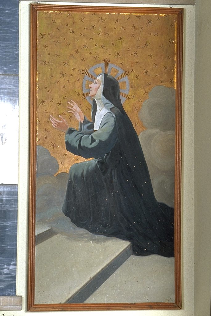 Santa Margherita Alacoque (dipinto, elemento d'insieme) - ambito ferrarese (secondo quarto sec. XX)