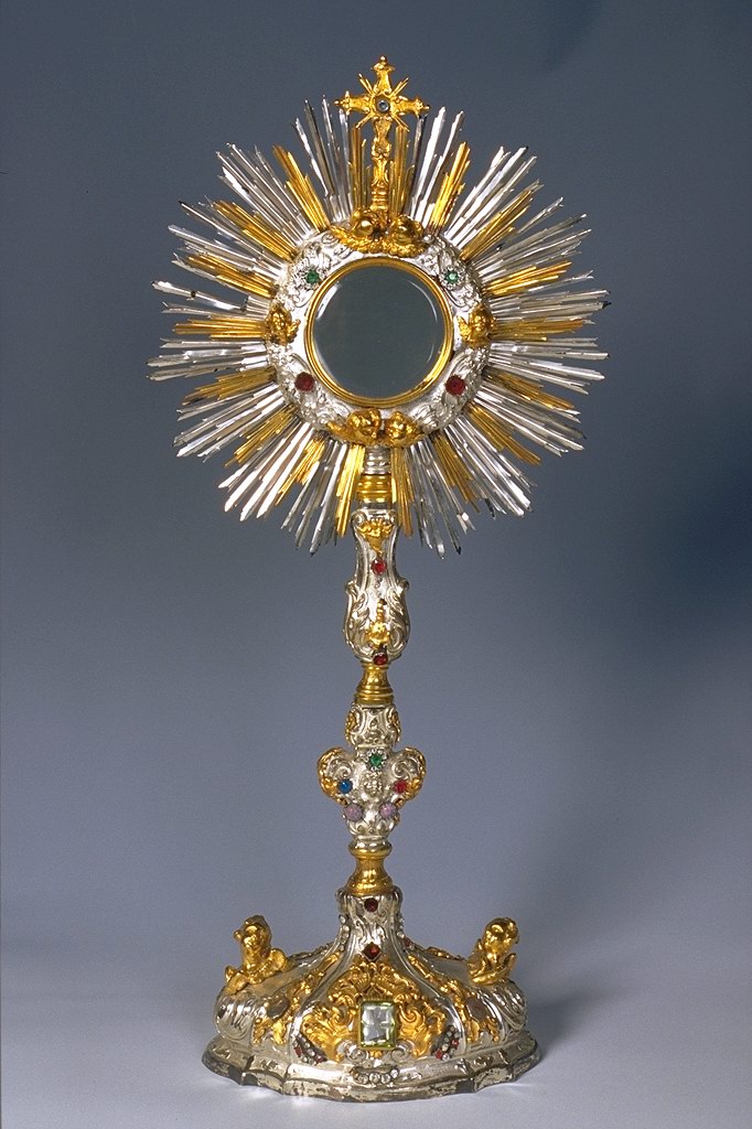 ostensorio - a raggiera - manifattura ferrarese (sec. XVIII)