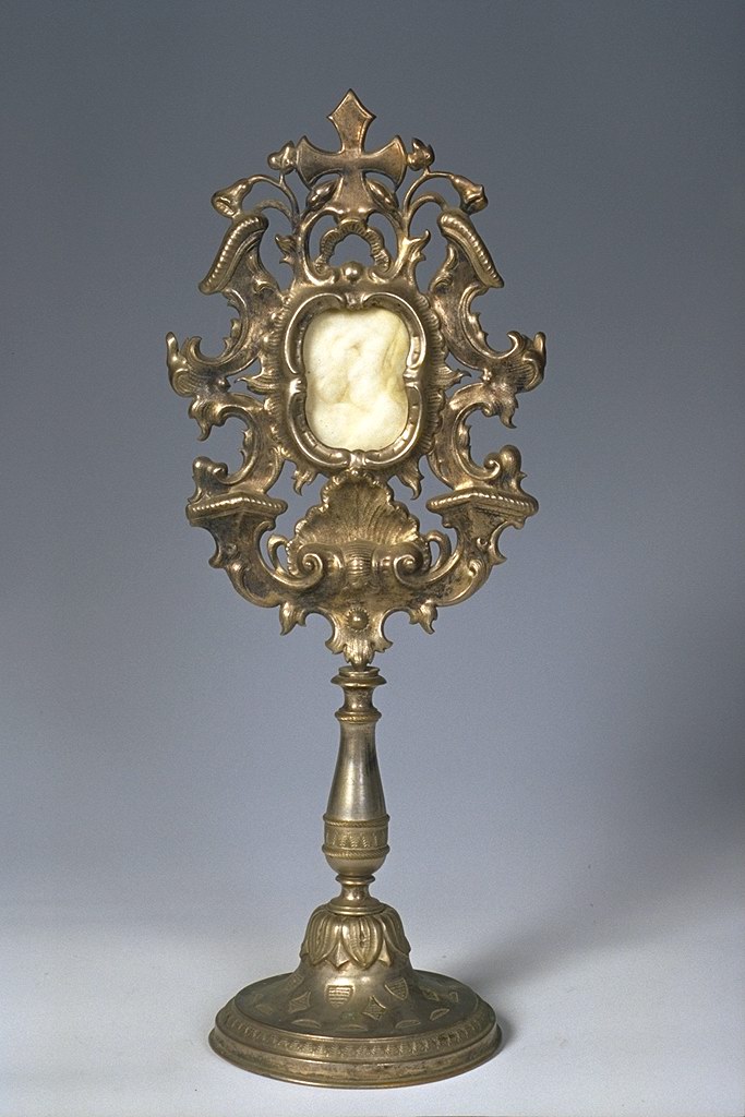 reliquiario - a ostensorio - produzione italiana (seconda metà sec. XIX)